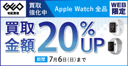 画像：【WEB限定】AppleWatch 全品期間限定20%UP