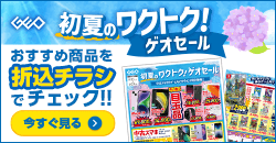 画像：『初夏のワクトク！ゲオセール』のチラシはこちら！