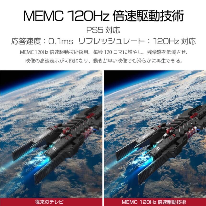 MEMC120Hz倍速駆動技術