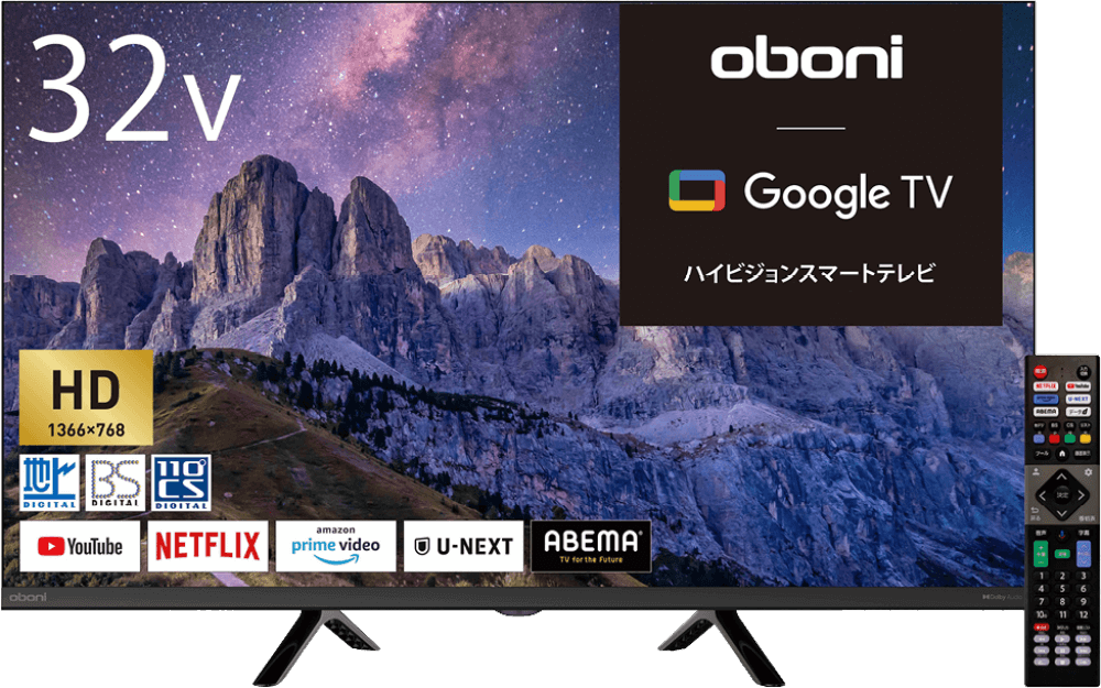 Oboni 32V型液晶スマートTV BLS32WD10C 製品画像