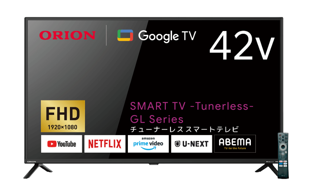 オリオン　42V型フルHDチューナーレステレビ GL421F 製品画像