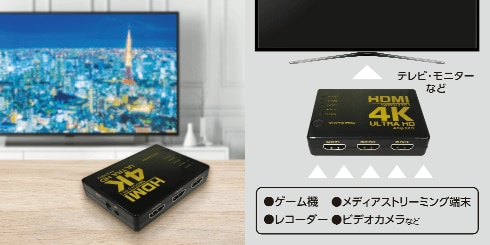 4K対応 HDMIセレクター GO-HDMISL15 製品情報1