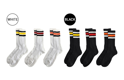 ＜メンズ＞ラインソックス　レギュラー丈　各種 GRJLS-GRPS 製品画像01