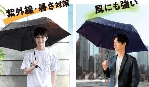 メンズ晴雨兼用耐風折り畳み傘 各色 GRFD-FDMU 製品情報1