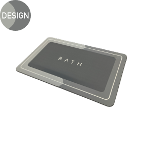 珪藻土ソフトバスマット Lサイズ 各種 YB-L6039DSGY 製品画像3