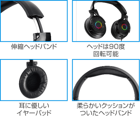 ワイヤードゲーミングヘッドセットの製品情報