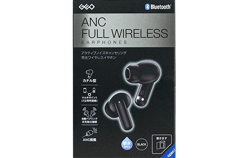 ANC完全ワイヤレスイヤホン カナル型 HT16 GRFD-TWS HT16 BK 製品画像01