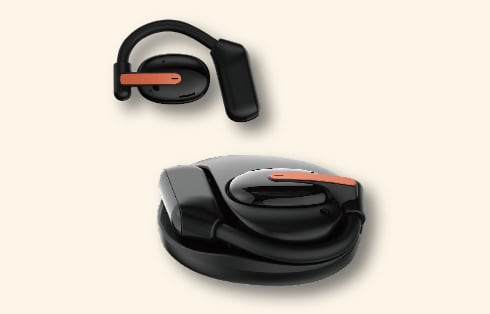 オープンイヤー完全ワイヤレスイヤホン 各色 GRFDOWS D7 使用イメージ