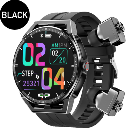 スマートウォッチ×完全ワイヤレスイヤホン GH-SMWGB-BK 製品画像1