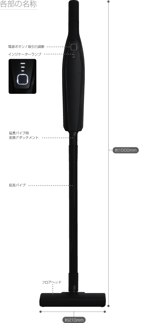 コードレス ハンディクリーナー TSCG-02 製品情報3