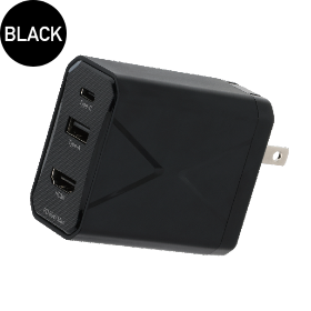 PD60W 3in1 ﾏﾙﾁﾄﾞｯｸ充電器 GH-ACU3PB-BK 製品画像1