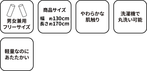 着るブランケット GRCN-WBKT BR 製品特徴