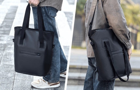 防水2WAYトートバッグ 25L GRELW-WPTB BK 使用イメージ