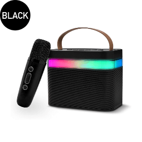 ポータブルカラオケセット GRND-MICSPK-K13BK 製品画像1