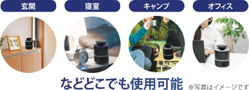 ブルーライト蚊取りファン ブラック J46-02 製品情報4