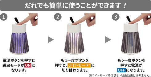 電撃虫キャッチャー グレー M16-42-02 製品情報3