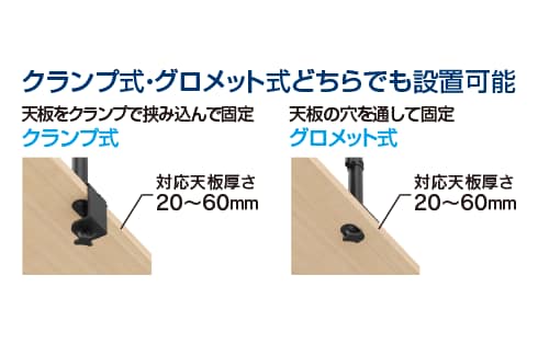 モニターアーム ショートタイプ GRND-MA VM-D51 BK 製品画像04