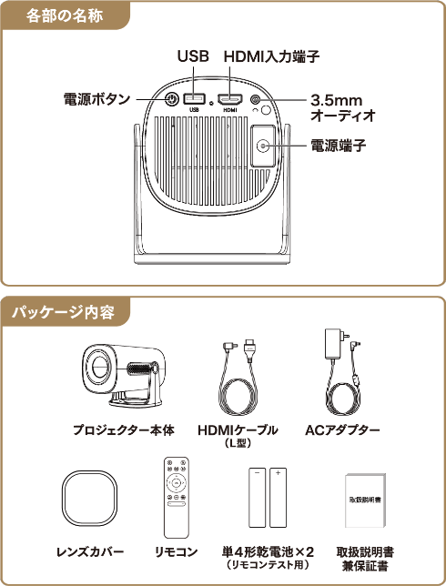 天面投影プロジェクター BM-MP01 製品情報2