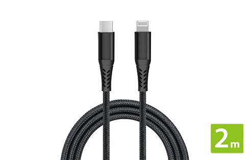 強靭タイプC to ライトニングケーブル 1m/2m 各色 GRAN-STCL 製品画像06