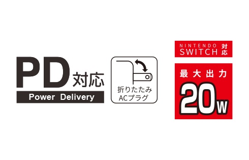 PD20W 2ポートAC充電器 各色 GRMT-MI2ACP20 製品画像02