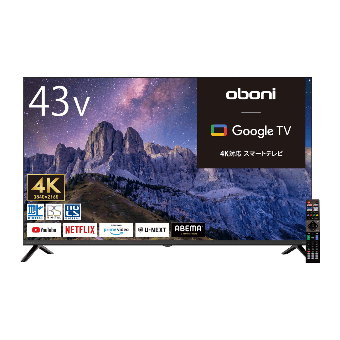 Oboni 43V型4K対応 液晶スマートTV BLS43RD10C - GEO Online/ゲオ