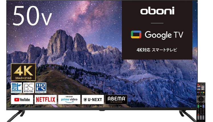 ほぼ未使用品！50V型 4K 液晶テレビ Android TV ネット動画アプリ ほぼ未使用品！50V型 4K 液晶テレビ Android TV ネット動画アプリ 楽天