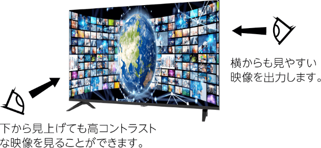 50V型 4K対応チューナーレステレビ GH-GTVM50AG-BK - GEO Online/ゲオ