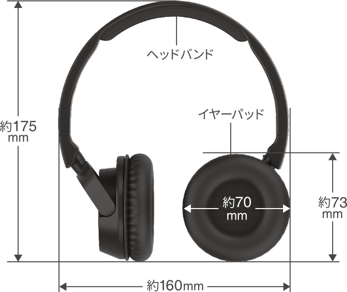 音楽用有線ヘッドホン(各色) GRTW-MSH17P18 - GEO Online/ゲオオンライン