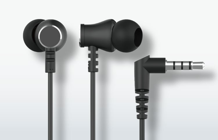 3.5mmステレオミニプラグ カナル型イヤホン 各色 GRTWE-IEPC 21E30