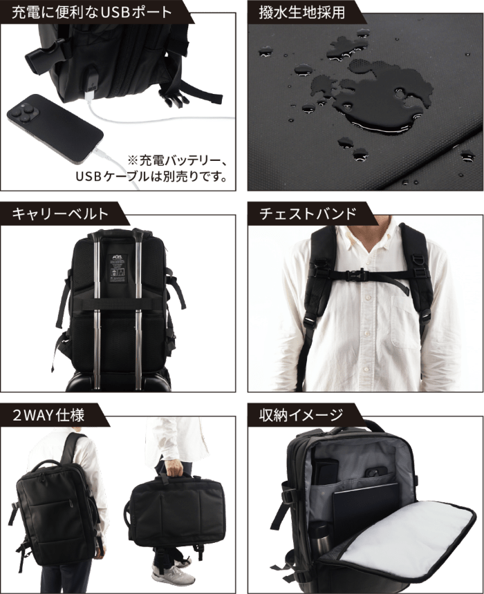 無重力リュック 拡張タイプ GRHGD-MDPNPB06BK - GEO Online/ゲオ