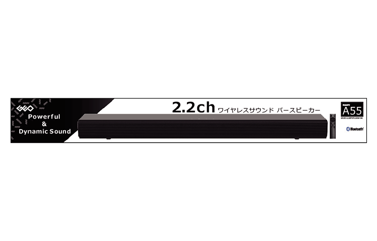 2.2chワイヤレスサウンドバースピーカー GRJID-2.2BTSPK100WBK - GEO