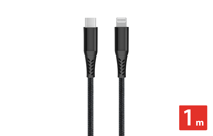 強靭タイプC to ライトニングケーブル 1m/2m 各色 GRAN-STCL - GEO