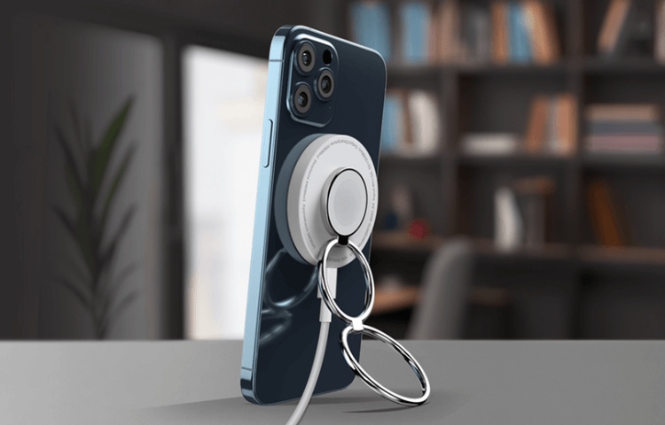 3in1マグネット対応ワイヤレス充電器（リングスタンド） GRFD-SMCA4WH