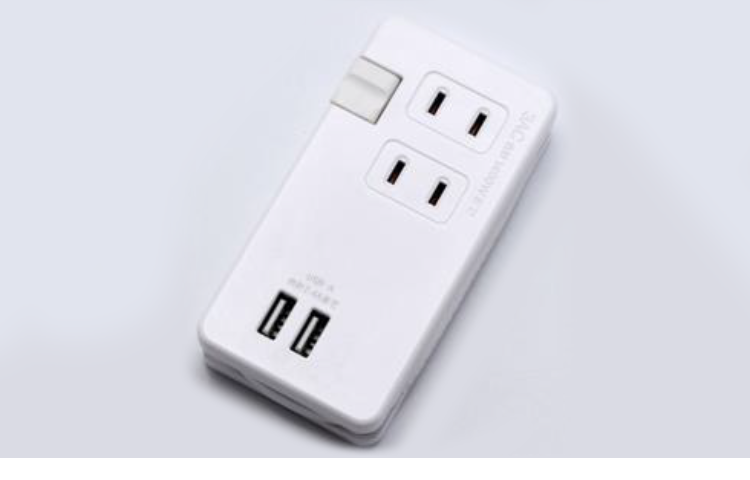 USBﾎﾟｰﾄ付 ﾓﾊﾞｲﾙ電源ﾀｯﾌﾟ 3口+2ﾎﾟｰﾄ(各色) SK-3AC2USB24 - GEO Online