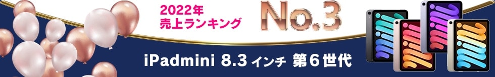 2022年 売上ランキング No.3　iPadmini 8.3インチ 第6世代