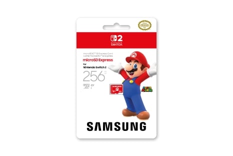 画像:Samsung microSD Express Card 256GB for Nintendo Switch 2