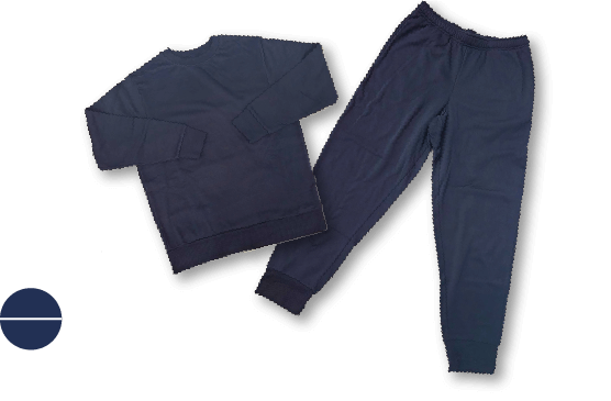 あったかスウェットセットアップ ネイビー×ネイビー
