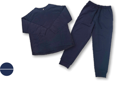 あったかスウェットセットアップ ネイビー×ネイビー