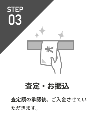 査定・お振込み