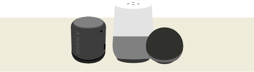 ・ワイヤレススピーカー・Amazon Echo(Alexa)・Google Nest(Google Home)・Apple HomePod