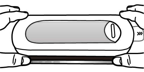 iPhoneにカバーをセット