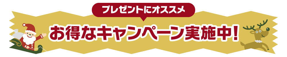 お得なキャンペーン実施中！