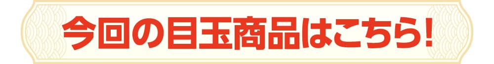 今回の目玉商品はこちら！