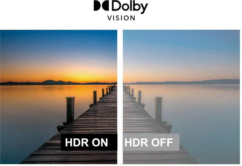 画像：Dolby Vision、Dolby Atmos搭載。