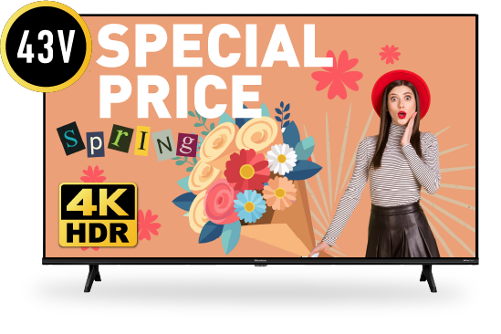 画像：ハイセンス 4Kチューナー内蔵 / HDR対応43V型液晶テレビ