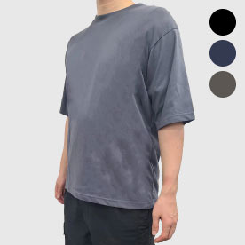 画像：持続冷感コットンオーバーサイズＴシャツ Ｍ・Ｌ・ＬＬ(各色)  GRCF-CCSCT