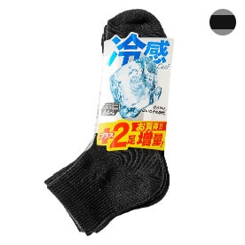 画像：冷感ソックス クォーター丈　６Ｐ  6PBZ02