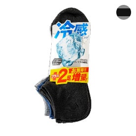 画像：冷感ソックス アンクル丈　６Ｐ  6PBZ03