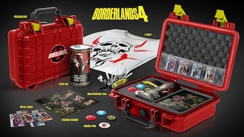 Borderlands 4 インフルエンサーキット オリジナルケースに、Tシャツやマルチツールなどが収容されたファン垂涎のアイテム！
