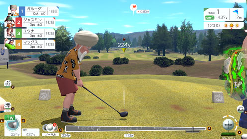 『みんなのGOLF WORLD予約受付中 ゲーム画面8